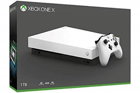 Microsoft Xbox One X Console w/ Accessories, 1TB HDD - White