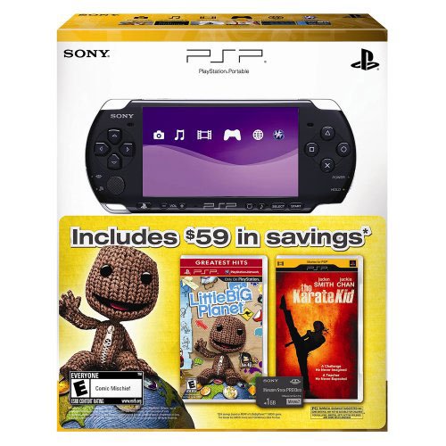 PlayStation Portable 3000 with LittleBigPlanet, The Karate Kid [UMD for PSP], and 1GB Memory Stick PRO Duo - 2010 Black Friday Bundle