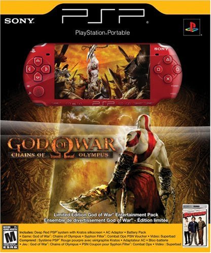 PlayStation Portable Limited Edition God of War Chains of Olympus Entertainment Pack - Red