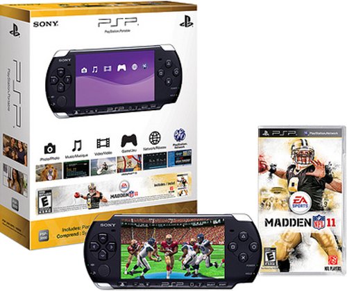 PlayStation Portable Limited Edition Madden NFL 11 Entertainment Pack - Piano Black