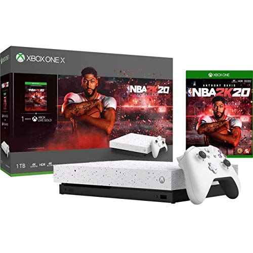 Xbox One X 1TB Console NBA 2K20 Special Edition Bundle White