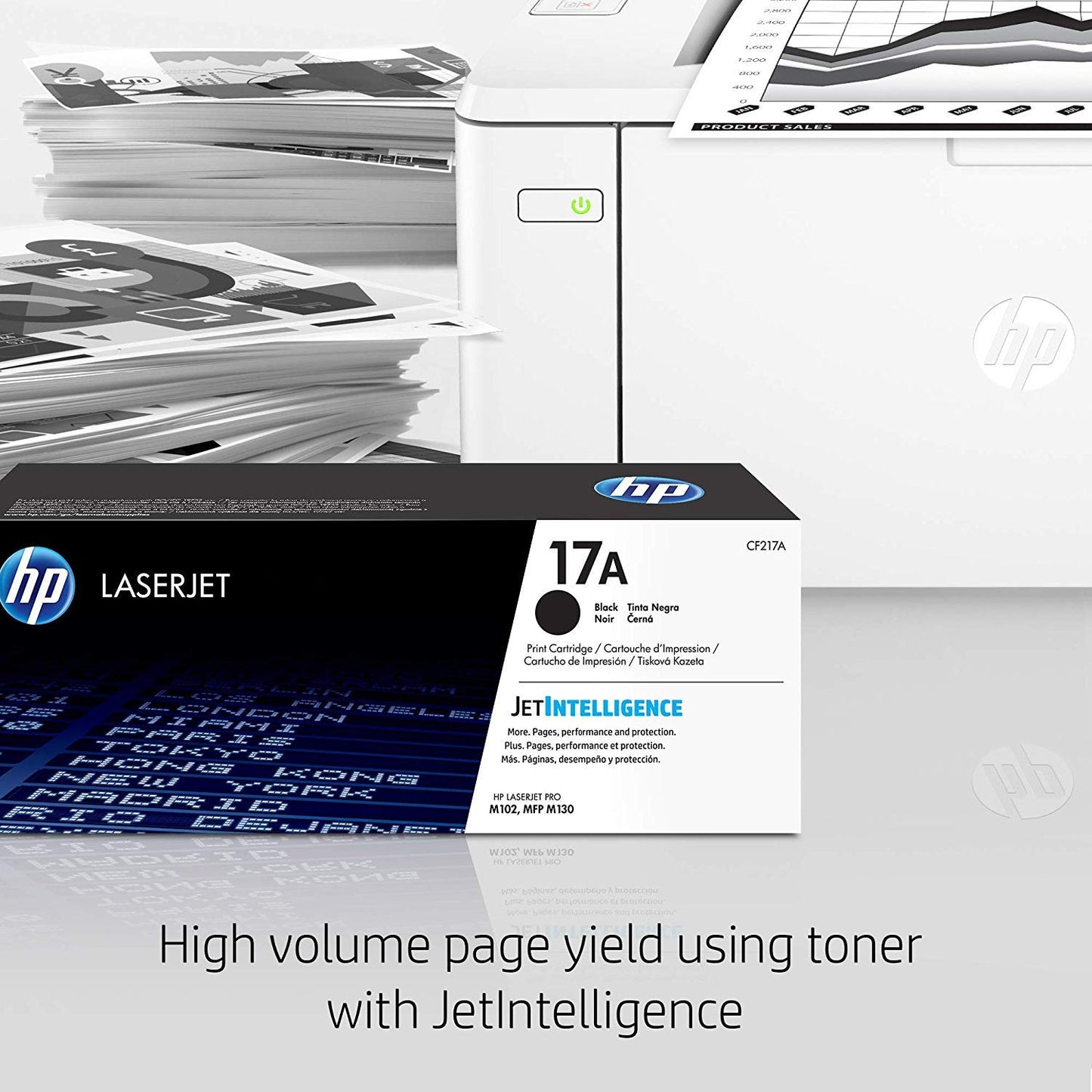 HP LaserJet Pro M102w Wireless Laser Printer, Works with Alexa (G3Q35A). Replaces HP P1102 Laser Printer, White