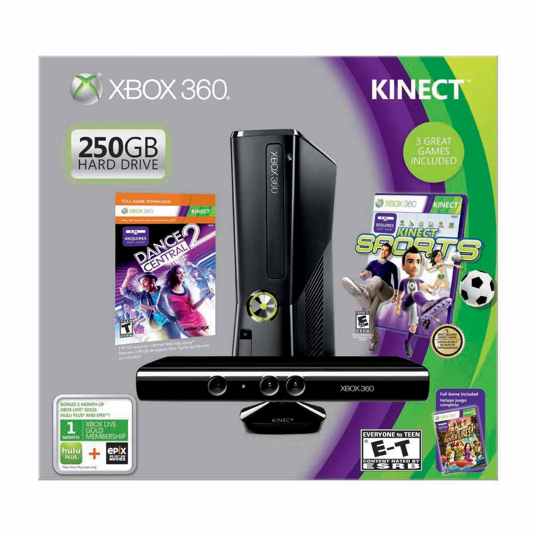 Xbox 360 250GB with Kinect Holiday Value Bundle