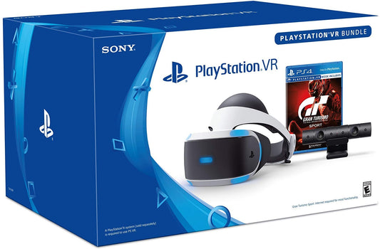 Playstation VR & Gran Turismo Sport Bundle | Advanced VR Display | 3D Audio Technology | 5.7" OLED 1080p Display | HDMI | USB