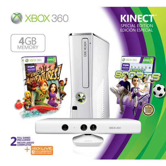 Xbox 360 Special Edition 4GB Kinect Sports Bundle