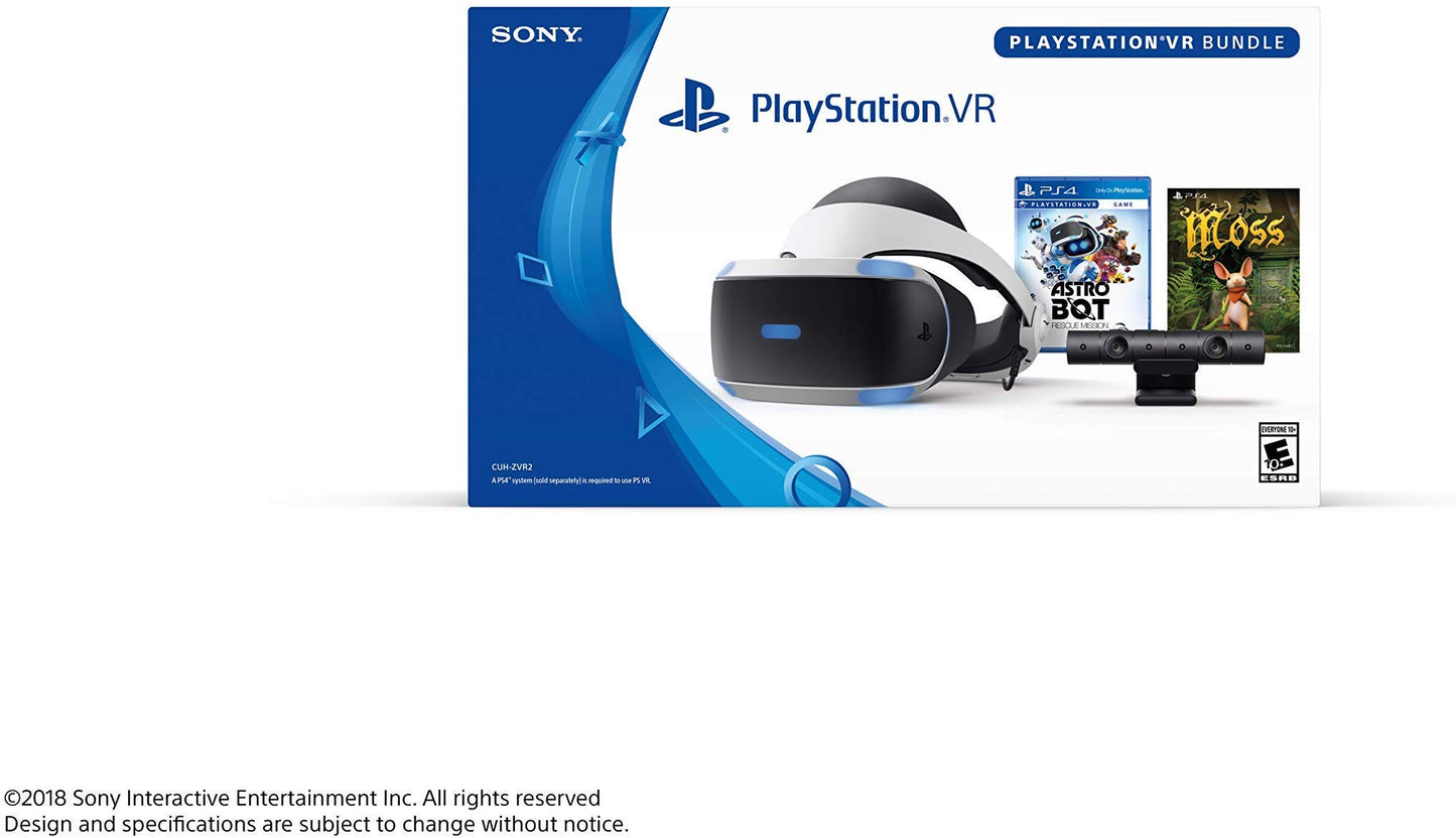 PlayStation VR - ASTRO BOT Rescue Mission + Moss Super Bundle: PlayStation VR headset, PlayStation Camera, Demo Disc 2.0, ASTRO BOT Rescue Mission + Moss
