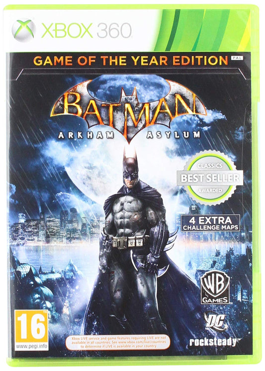 Batman Arkham Asylum - Game Of The Year Edition - Classic Xbox 360