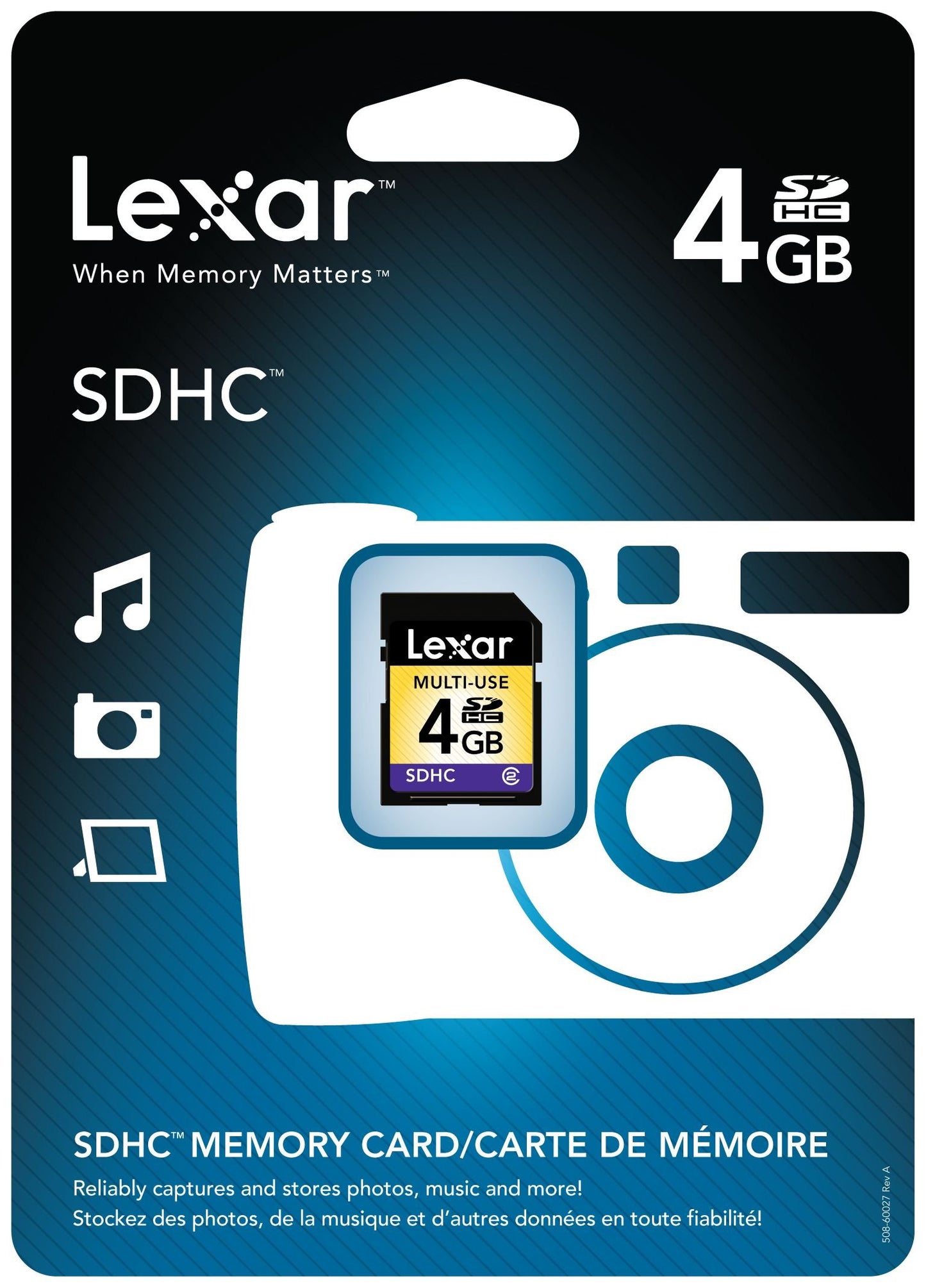 Lexar SDHC Class 2 Flash Memory Card