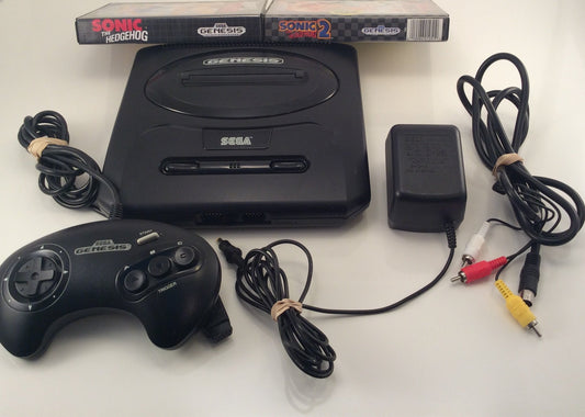 Sega Genesis Core System 2 Sonic Bundle - Includes Sonic 1 & 2