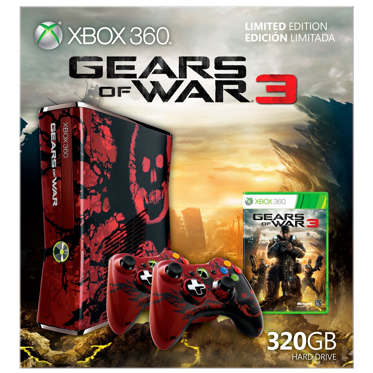 Xbox 360 Gears of War 3 Limited Edition Console Bundle