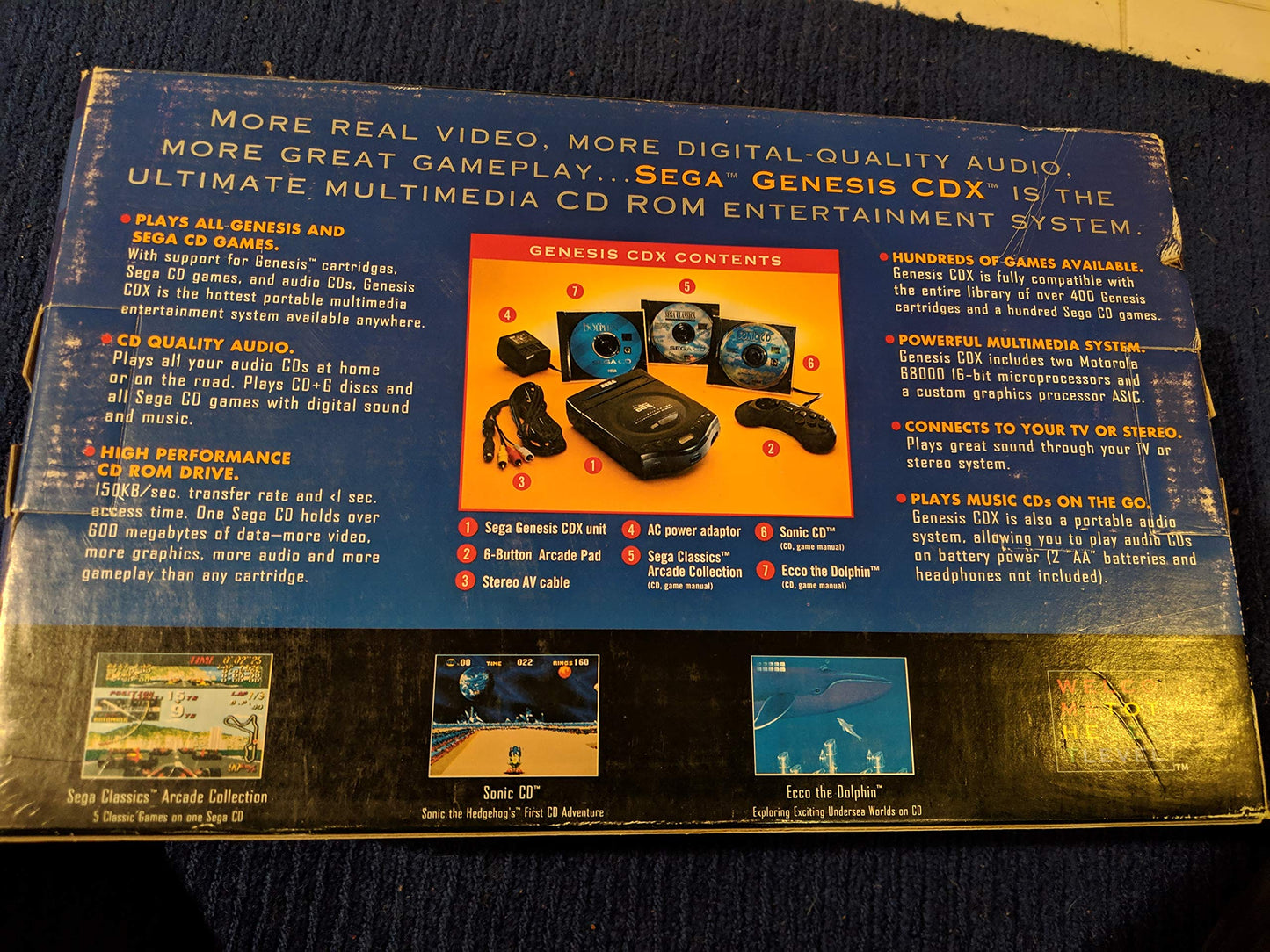 Sega Genesis CDX Multimedia CD-ROM Entertainment System