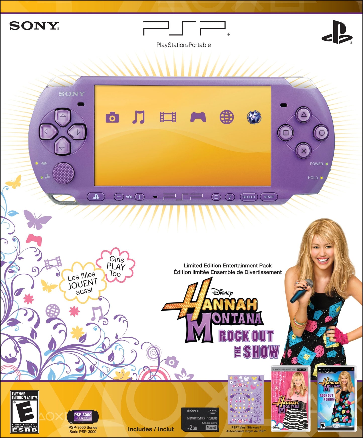 PlayStation Portable Limited Edition Hannah Montana Entertainment Pack - Lilac